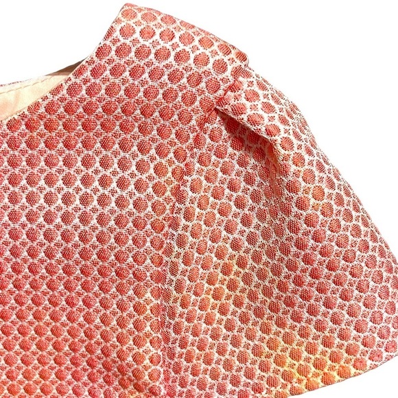 LULA Kate Warm Pink Textured Dot Sheath Dress Size 2 - Picture 6 of 6